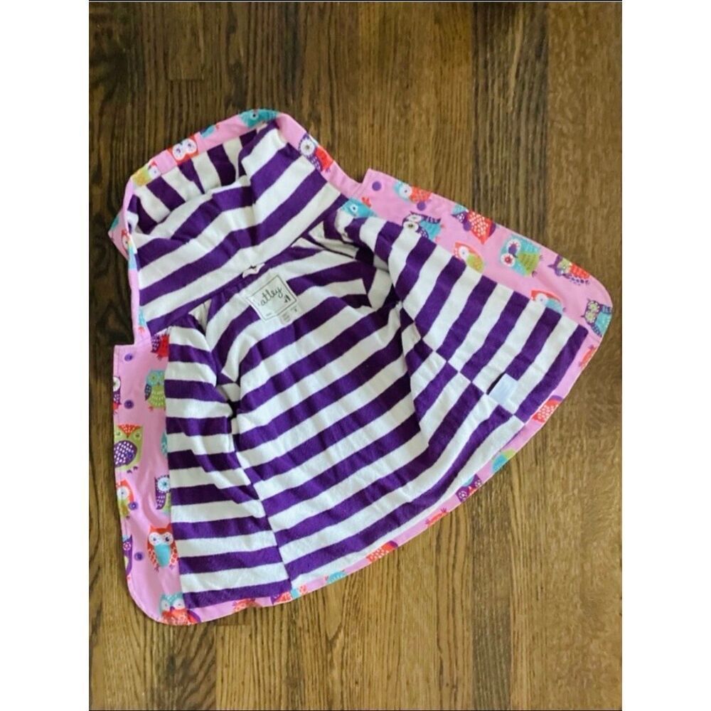 Hatley Toddler Girls 2 Owl Print Hooded Raincoat AS IS - Picture 9 of 13